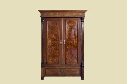 1880er Kleiderschrank ANTIK Gründerzeit Nußbaum VINTAGE Schrank von 1880