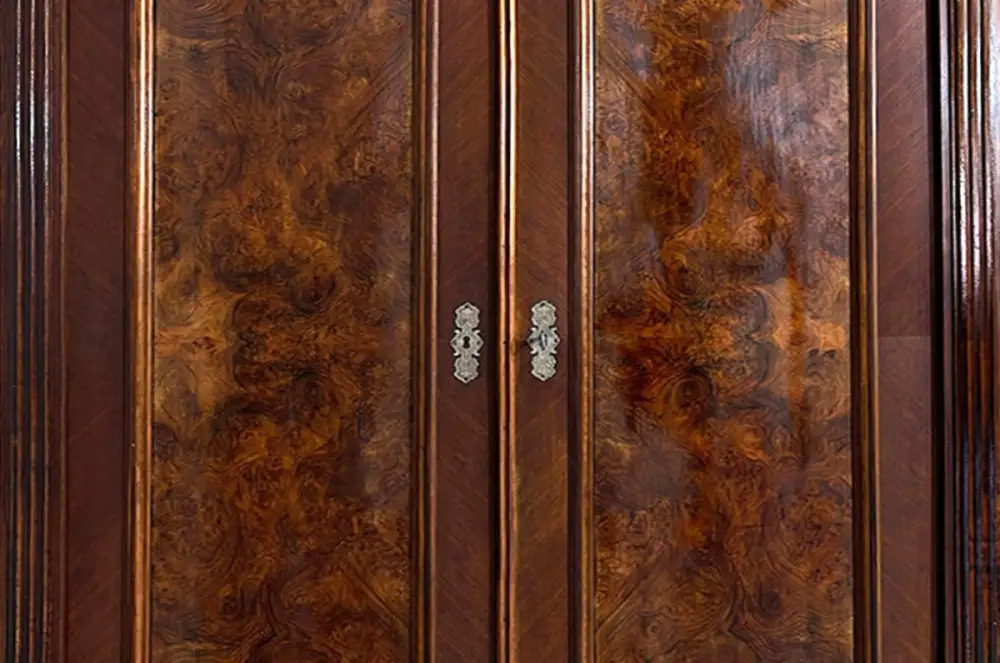 1880er Kleiderschrank ANTIK Gründerzeit Nußbaum VINTAGE Schrank von 1880 10