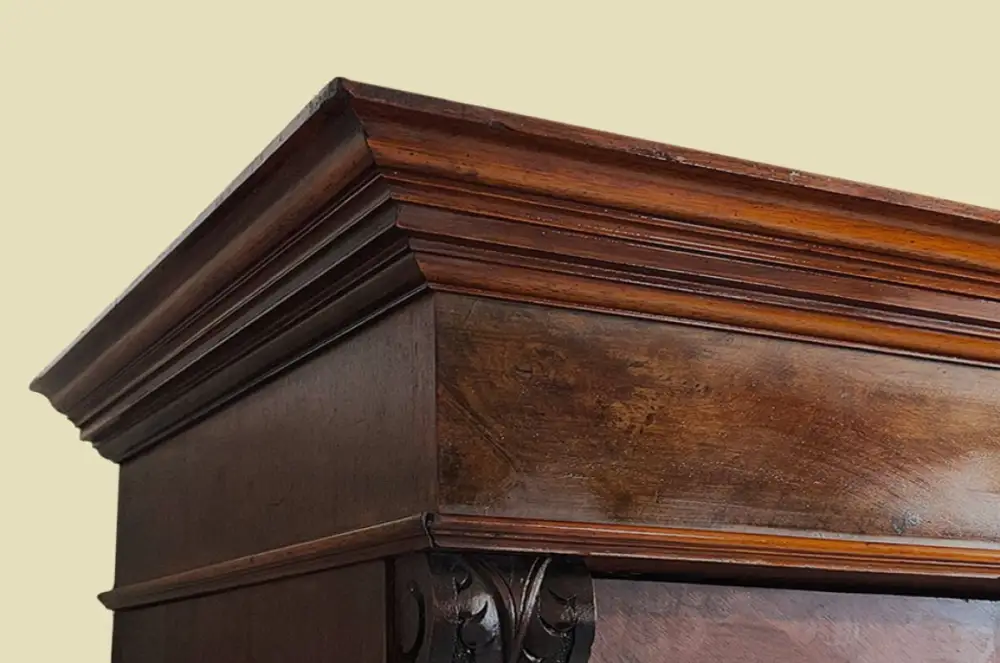 1880er Kleiderschrank ANTIK Gründerzeit Nußbaum VINTAGE Schrank von 1880 11
