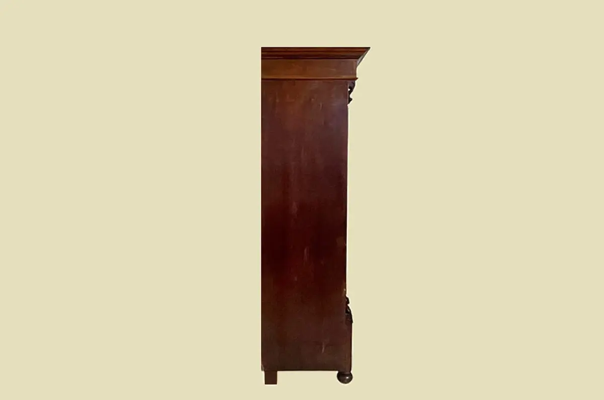 1880er Kleiderschrank ANTIK Gründerzeit Nußbaum VINTAGE Schrank von 1880 15