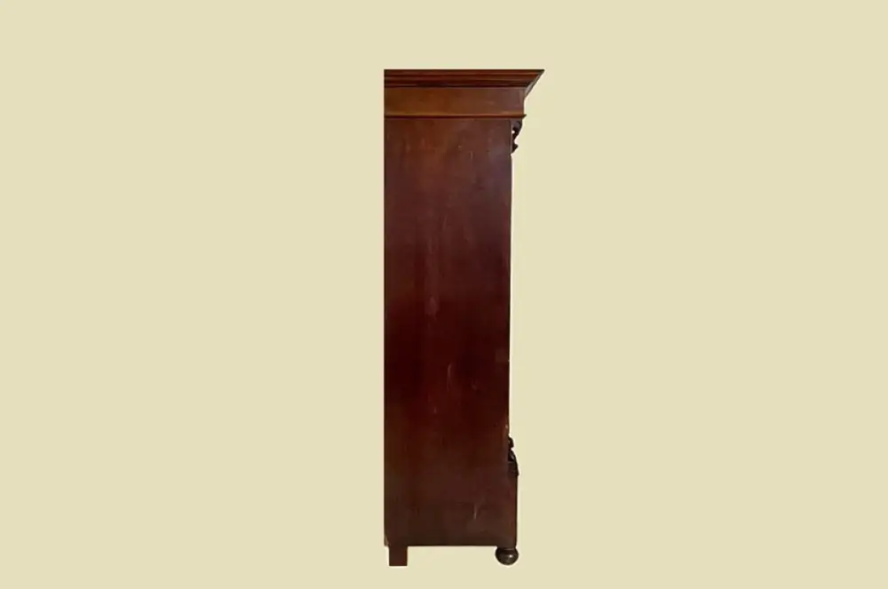 1880er Kleiderschrank ANTIK Gründerzeit Nußbaum VINTAGE Schrank von 1880 15