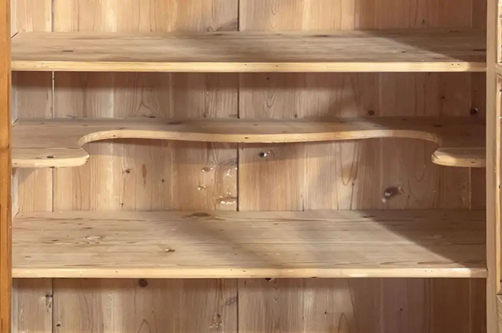 1880er Vitrine ANTIK Gründerzeit VINTAGE Weichholz Bücherschrank Schrank von1880 4