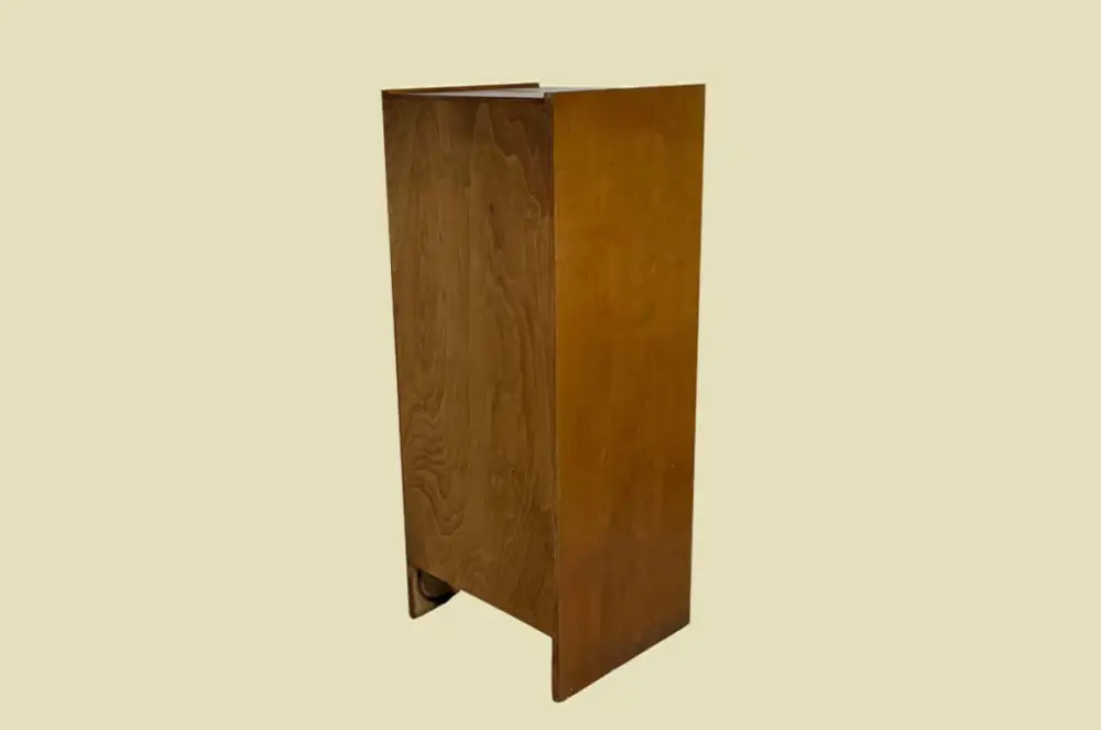 1960er Jahre Rolladenschrank ANTIK Vintage Teakholz Noten Akten Schrank Kommode 14