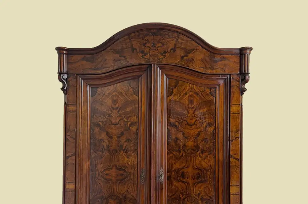 1840er ANTIK Schrank Louis Philippe VINTAGE Wäsche Kleiderschrank von 1840 12