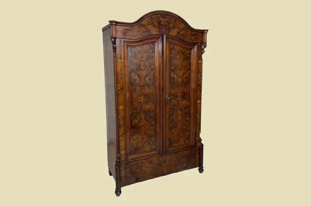 1840er ANTIK Schrank Louis Philippe VINTAGE Wäsche Kleiderschrank von 1840 2