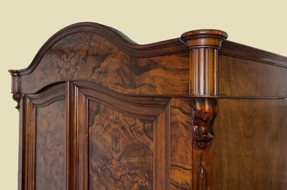 1840er ANTIK Schrank Louis Philippe VINTAGE Wäsche Kleiderschrank von 1840 7