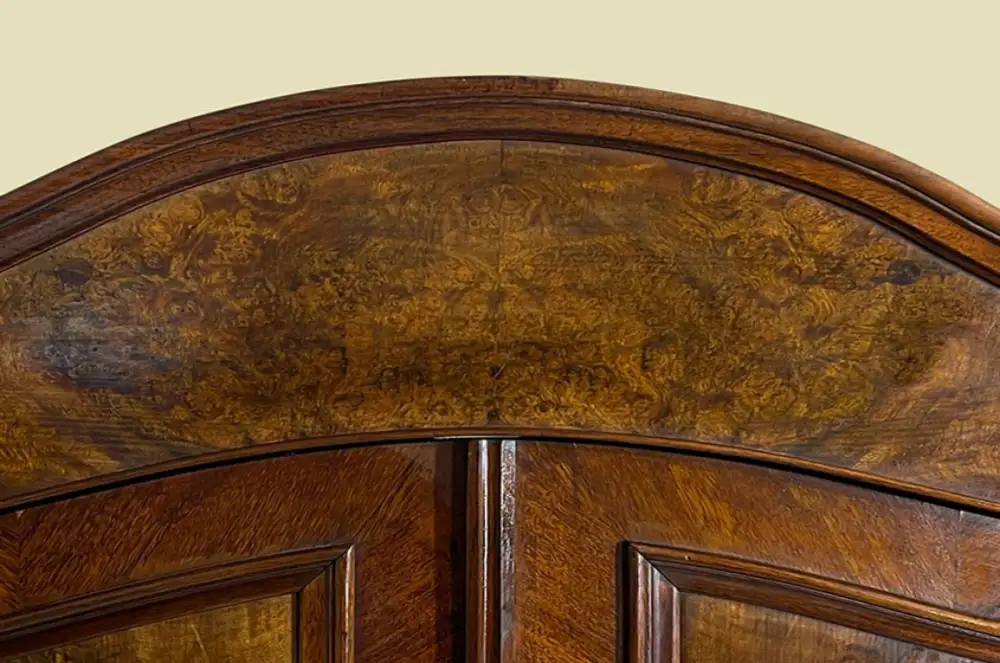 1840er ANTIK Schrank Louis Philippe VINTAGE Nußbaum Wäscheschrank von 1840 10