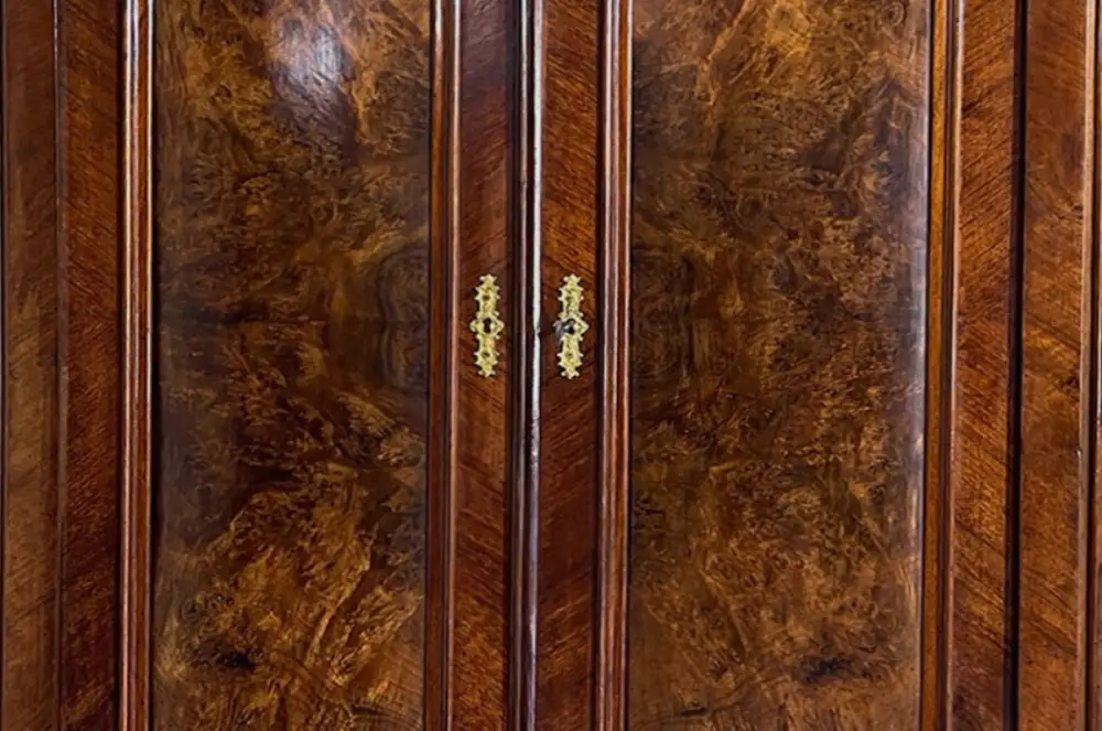 1840er ANTIK Schrank Louis Philippe VINTAGE Nußbaum Wäscheschrank von 1840 11