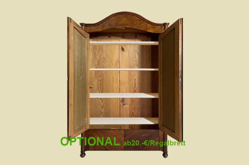 1840er ANTIK Schrank Louis Philippe VINTAGE Nußbaum Wäscheschrank von 1840 4