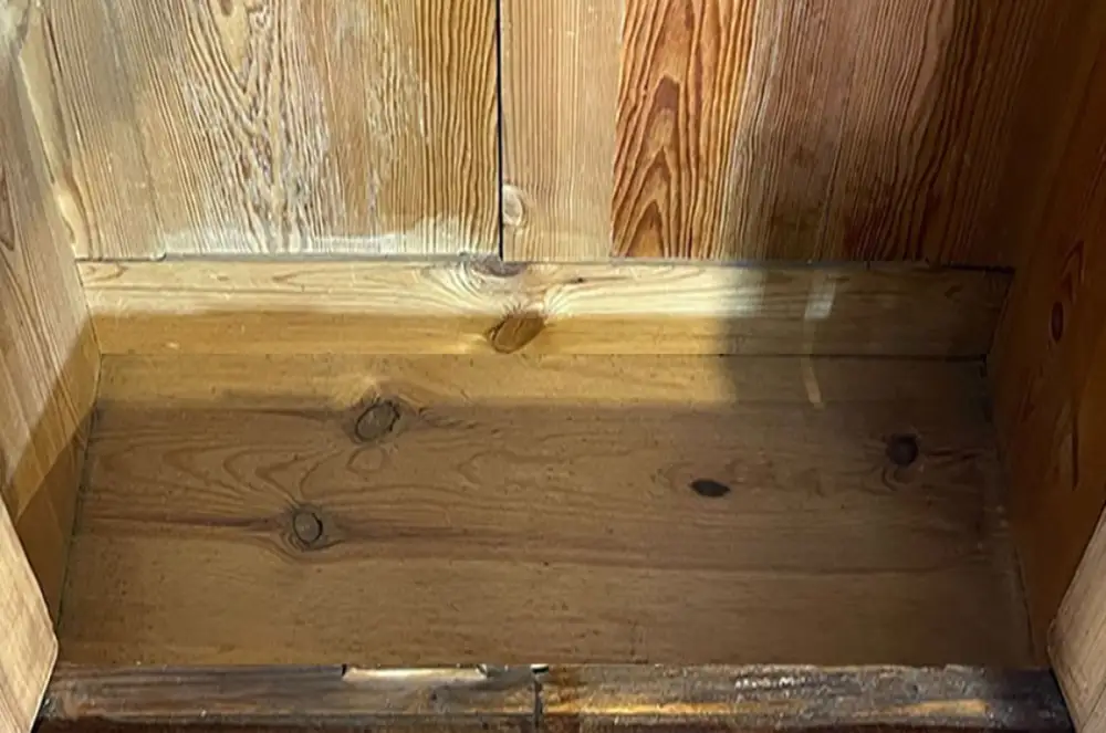 1840er ANTIK Schrank Louis Philippe VINTAGE Nußbaum Wäscheschrank von 1840 5