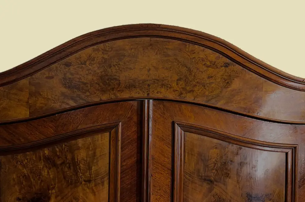 1840er ANTIK Schrank Louis Philippe VINTAGE Nußbaum Wäscheschrank von 1840 8