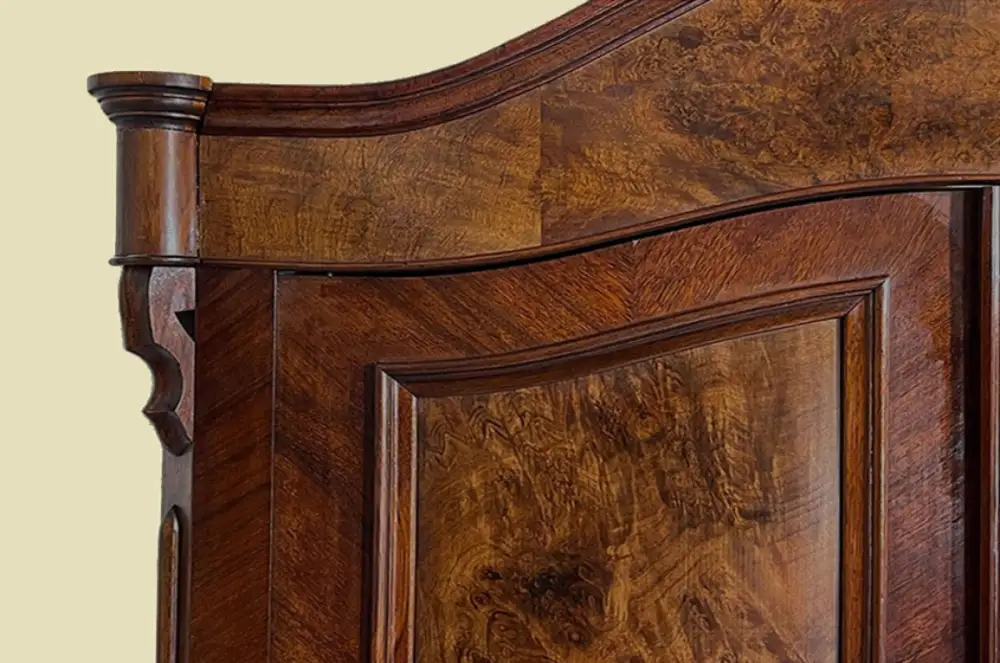 1840er ANTIK Schrank Louis Philippe VINTAGE Nußbaum Wäscheschrank von 1840 9