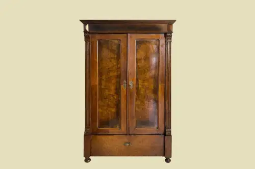 1880er Kleiderschrank ANTIK Gründerzeit Nußbaum VINTAGE Schrank von 1880