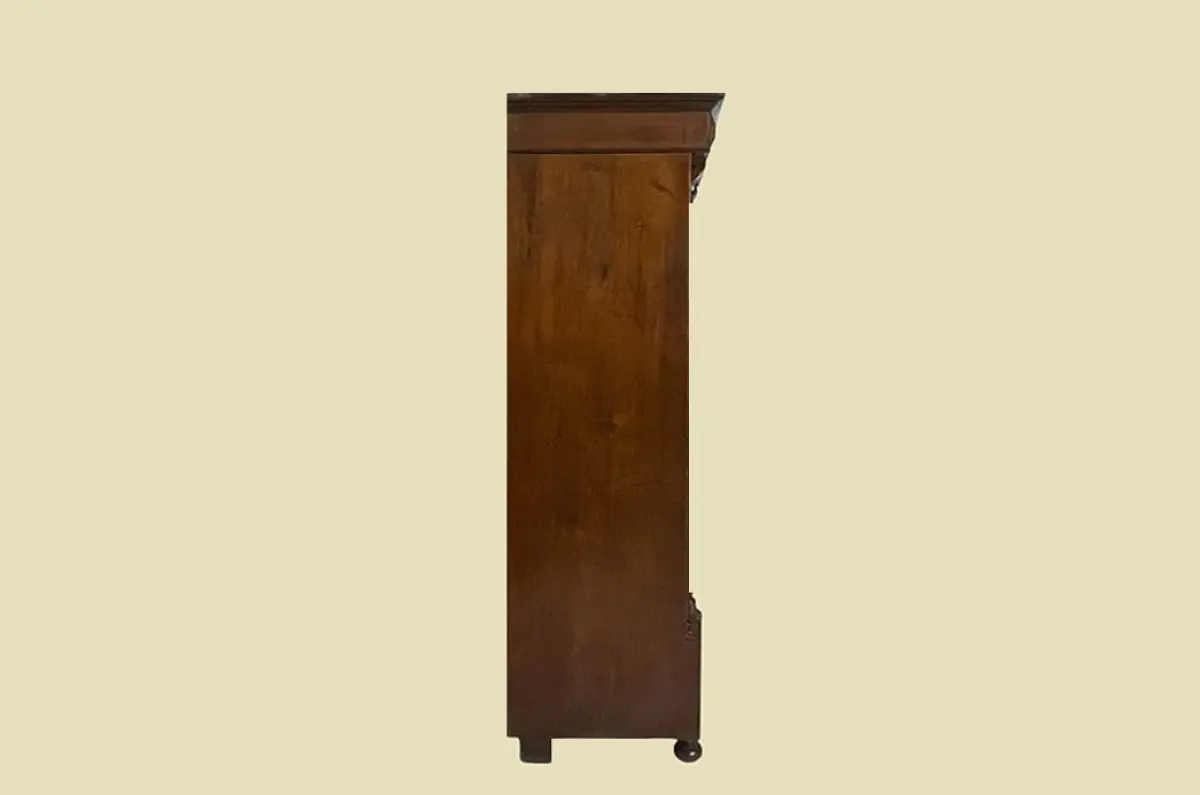 1880er Kleiderschrank ANTIK Gründerzeit Nußbaum VINTAGE Schrank von 1880 12