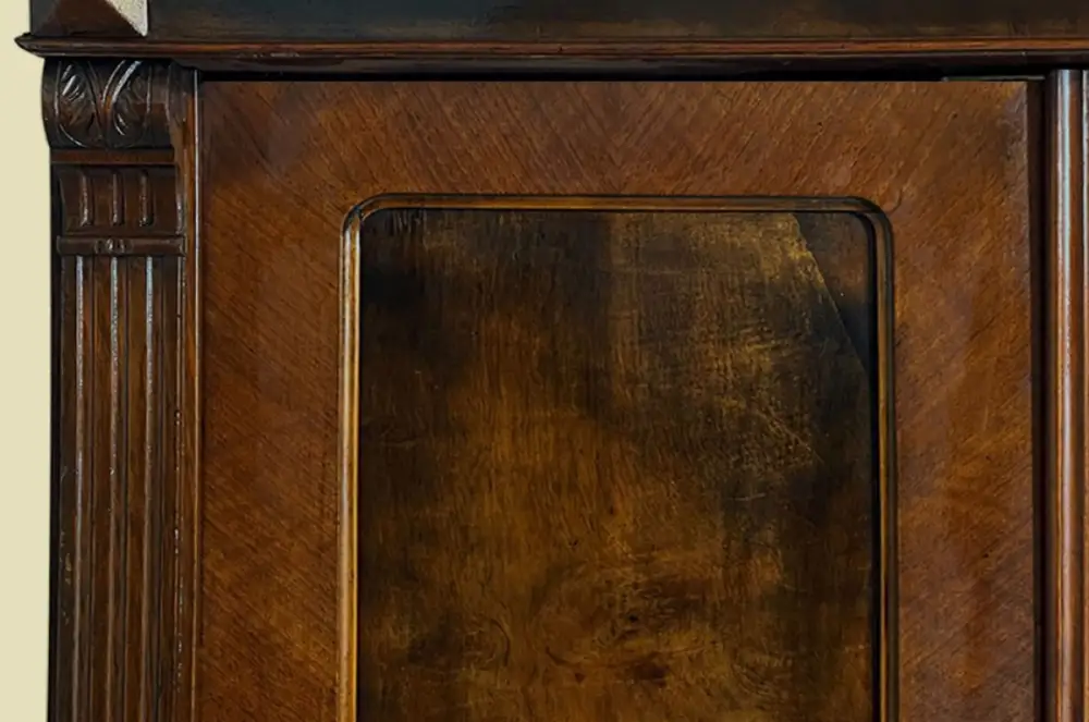 1880er Kleiderschrank ANTIK Gründerzeit Nußbaum VINTAGE Schrank von 1880 9