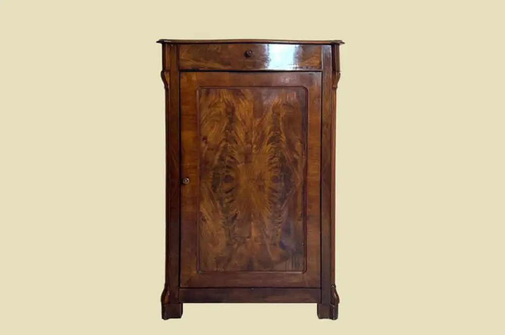1840er Vertiko ANTIK Louis Philippe Mahagoni VINTAGE Schrank Kommode von 1840 0