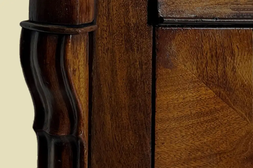 1840er Vertiko ANTIK Louis Philippe Mahagoni VINTAGE Schrank Kommode von 1840 10