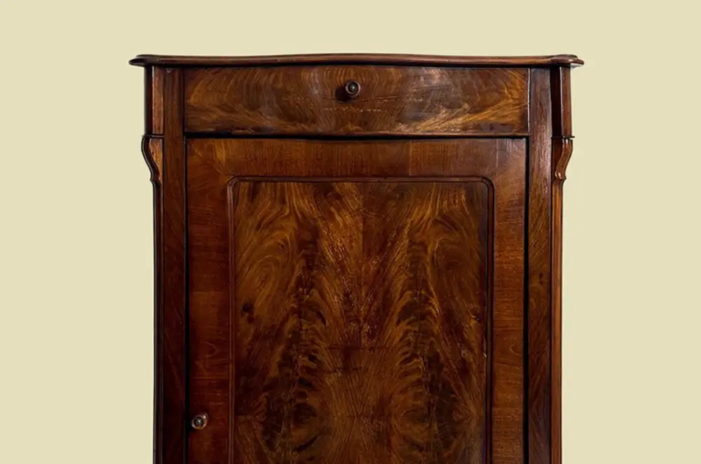 1840er Vertiko ANTIK Louis Philippe Mahagoni VINTAGE Schrank Kommode von 1840 14