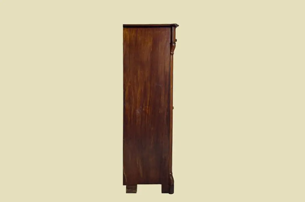 1840er Vertiko ANTIK Louis Philippe Mahagoni VINTAGE Schrank Kommode von 1840 15