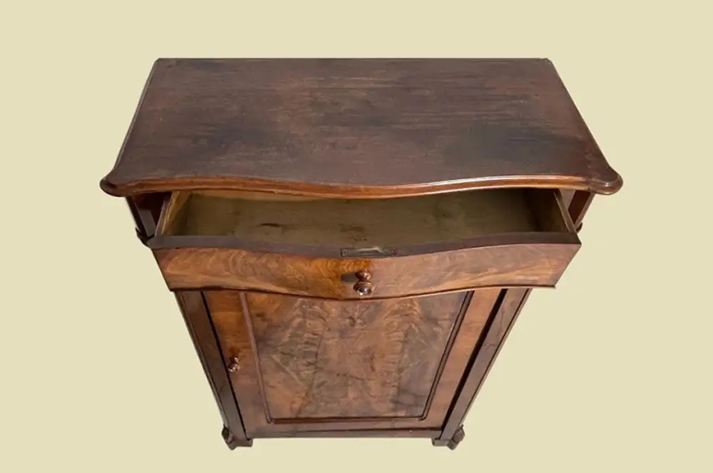 1840er Vertiko ANTIK Louis Philippe Mahagoni VINTAGE Schrank Kommode von 1840 6