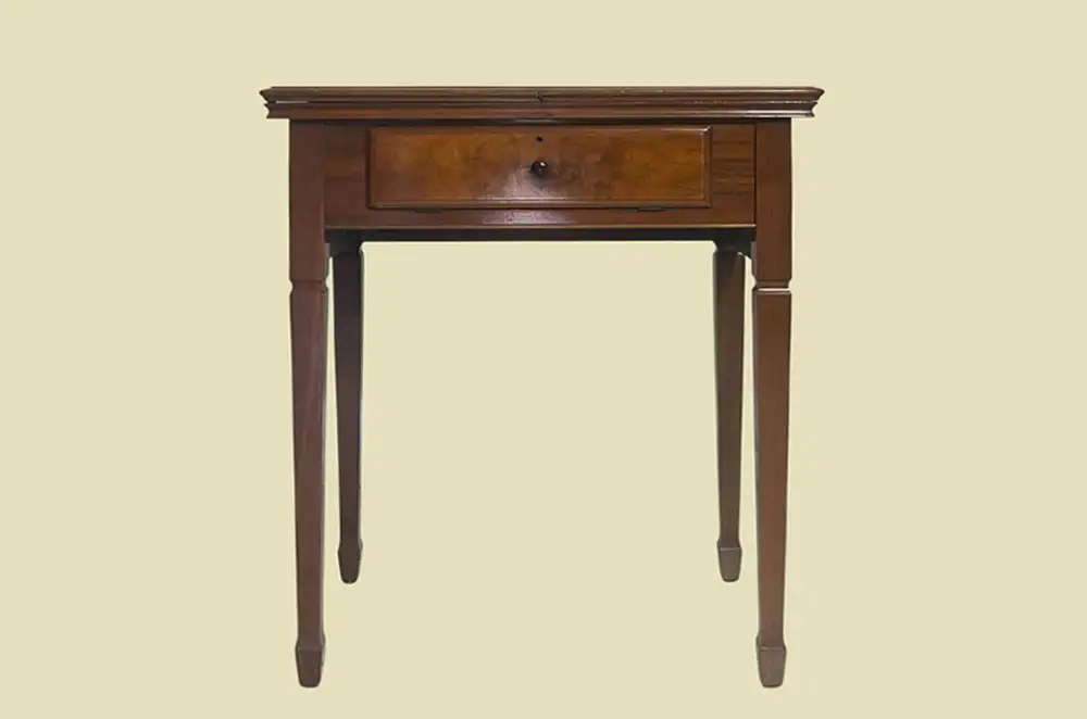 Edler ANTIK Jugendstil Tisch VINTAGE Mahagoni Schreib Beistell Tisch von 1920 1