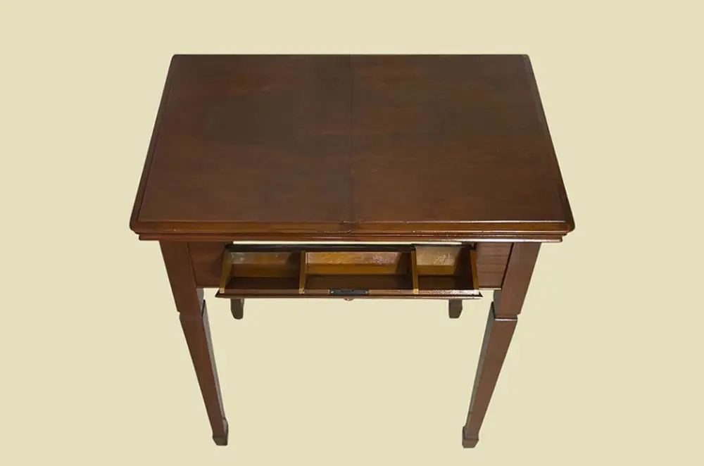 Edler ANTIK Jugendstil Tisch VINTAGE Mahagoni Schreib Beistell Tisch von 1920 4