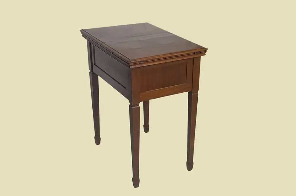 Edler ANTIK Jugendstil Tisch VINTAGE Mahagoni Schreib Beistell Tisch von 1920 7