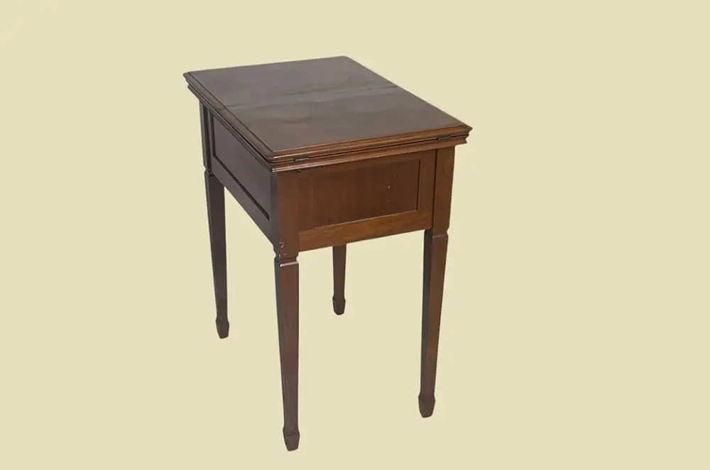 Edler ANTIK Jugendstil Tisch VINTAGE Mahagoni Schreib Beistell Tisch von 1920 8