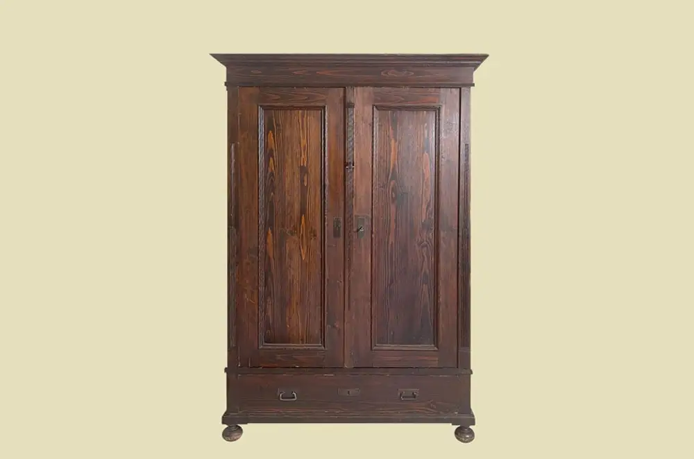 Großer 1920er Kleiderschrank ANTIK Jugendstil VINTAGE Steck Schrank von 1920 0