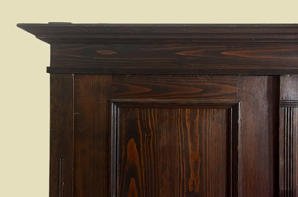 Großer 1920er Kleiderschrank ANTIK Jugendstil VINTAGE Steck Schrank von 1920 11