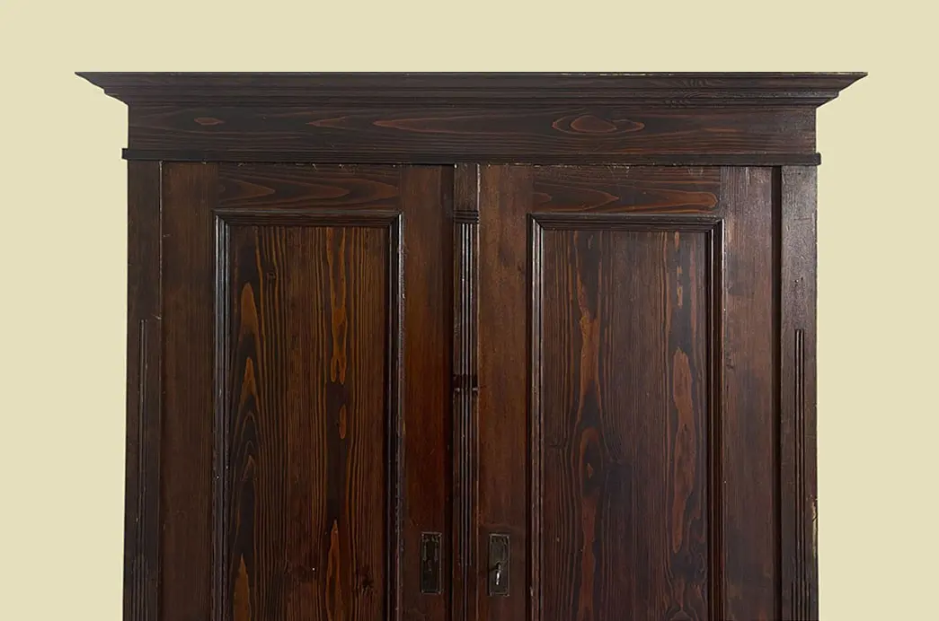 Großer 1920er Kleiderschrank ANTIK Jugendstil VINTAGE Steck Schrank von 1920 14