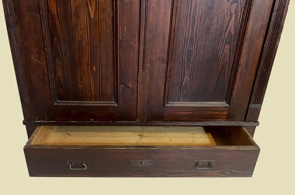 Großer 1920er Kleiderschrank ANTIK Jugendstil VINTAGE Steck Schrank von 1920 3