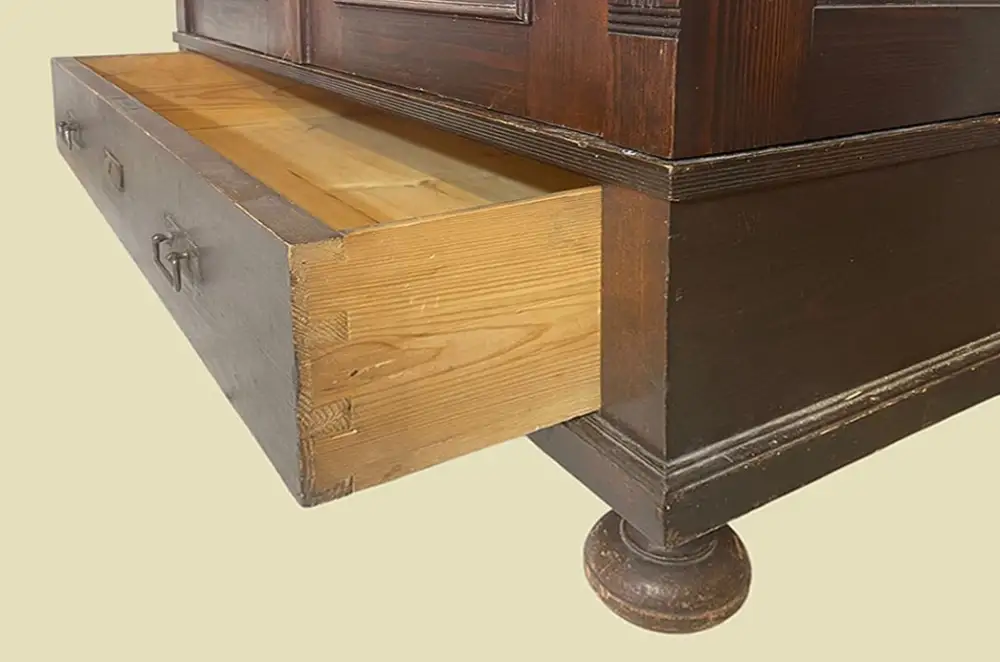 Großer 1920er Kleiderschrank ANTIK Jugendstil VINTAGE Steck Schrank von 1920 4