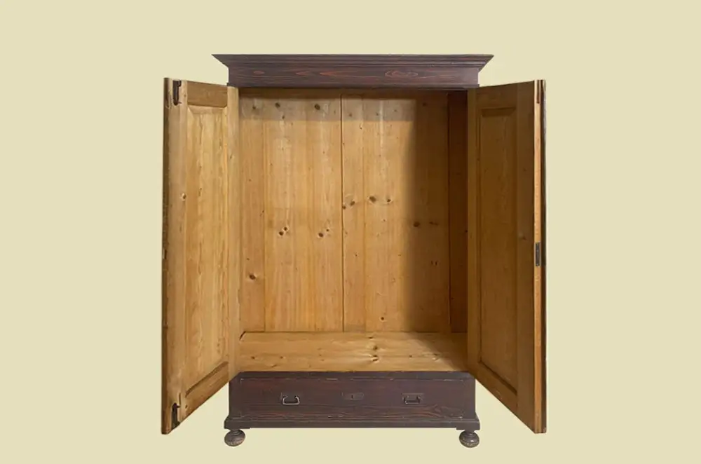 Großer 1920er Kleiderschrank ANTIK Jugendstil VINTAGE Steck Schrank von 1920 5