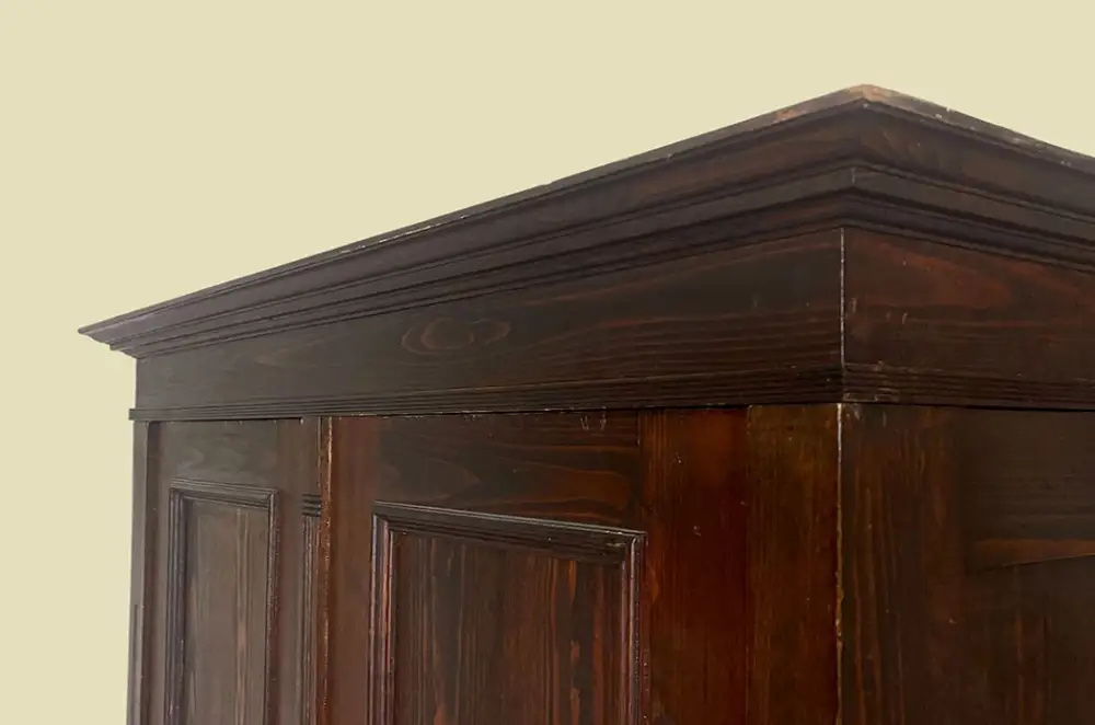 Großer 1920er Kleiderschrank ANTIK Jugendstil VINTAGE Steck Schrank von 1920 9