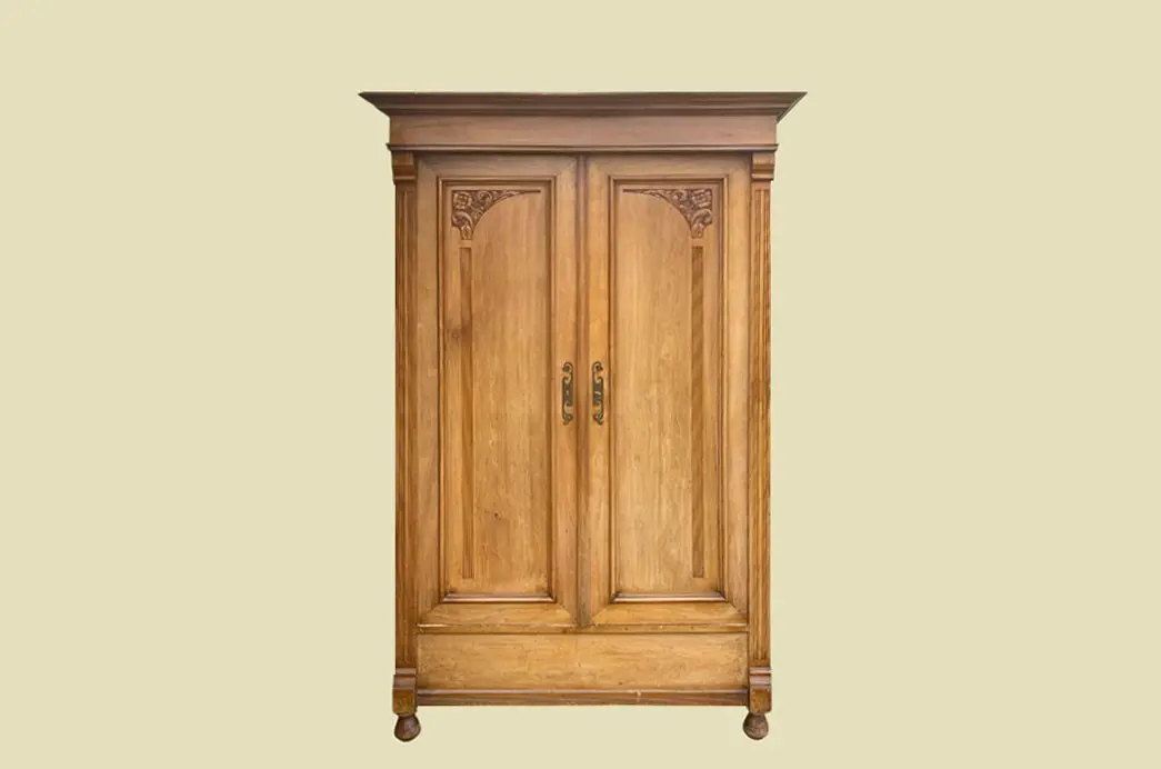 1920er Kleiderschrank ANTIK Jugendstil VINTAGE Lebensbaum Schrank von 1920 1