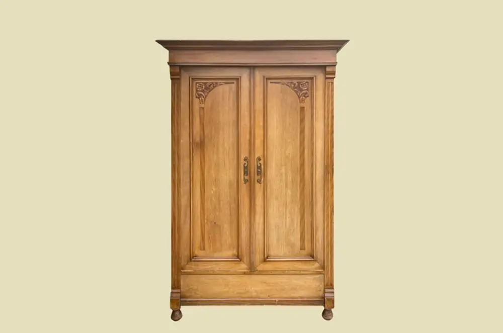 1920er Kleiderschrank ANTIK Jugendstil VINTAGE Lebensbaum Schrank von 1920 1