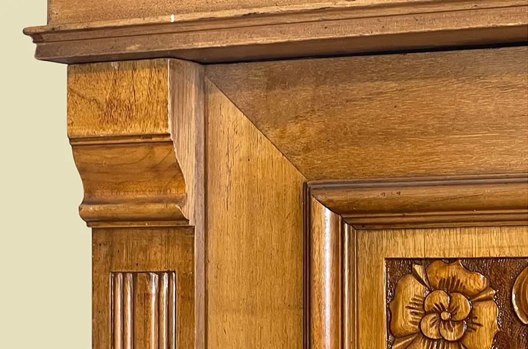 1920er Kleiderschrank ANTIK Jugendstil VINTAGE Lebensbaum Schrank von 1920 11