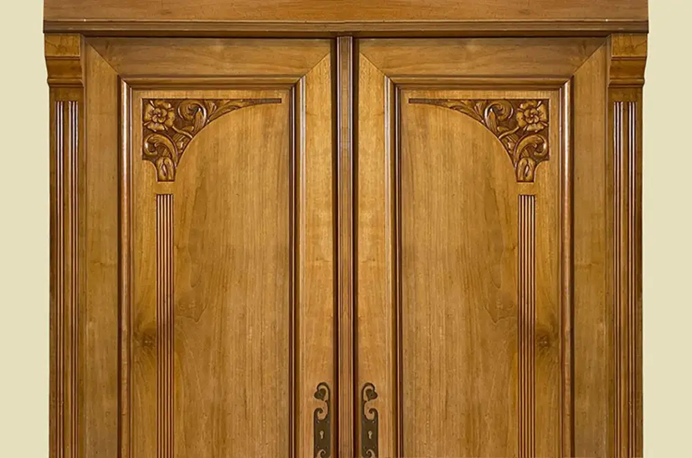 1920er Kleiderschrank ANTIK Jugendstil VINTAGE Lebensbaum Schrank von 1920 12