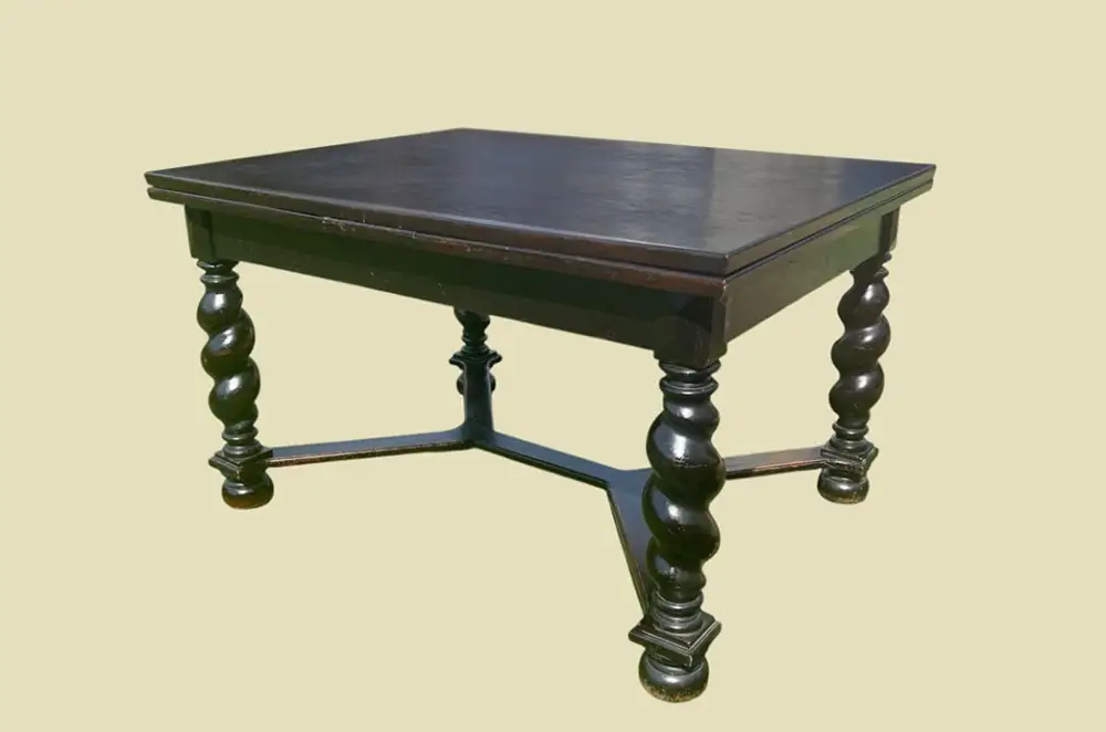 Großer Tisch ANTIK Gründerzeit VINTAGE Danziger Barock Kulissentisch Esstisch 1