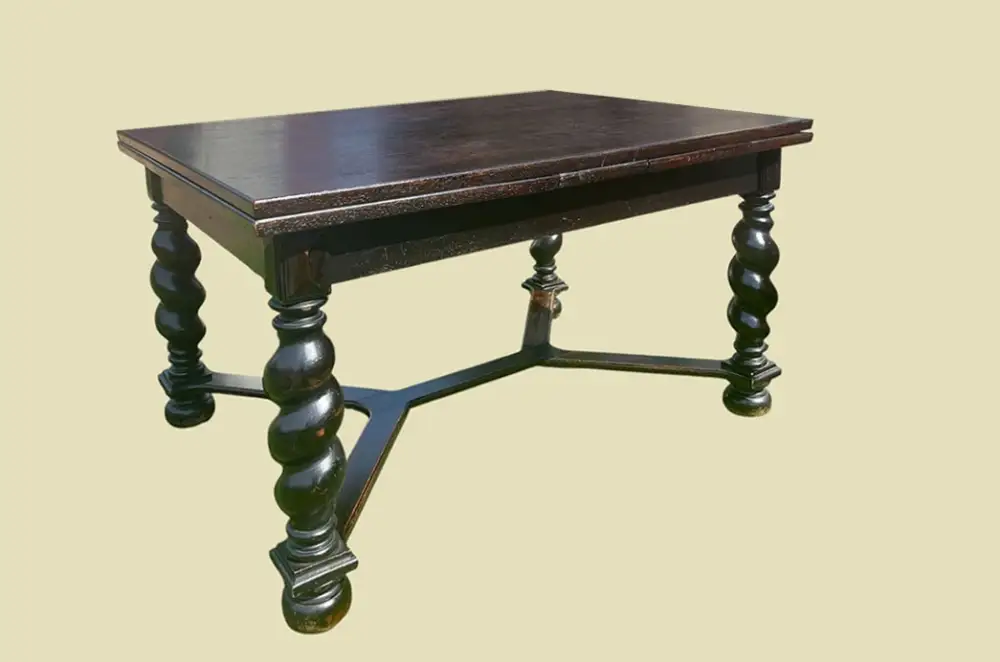 Großer Tisch ANTIK Gründerzeit VINTAGE Danziger Barock Kulissentisch Esstisch 2