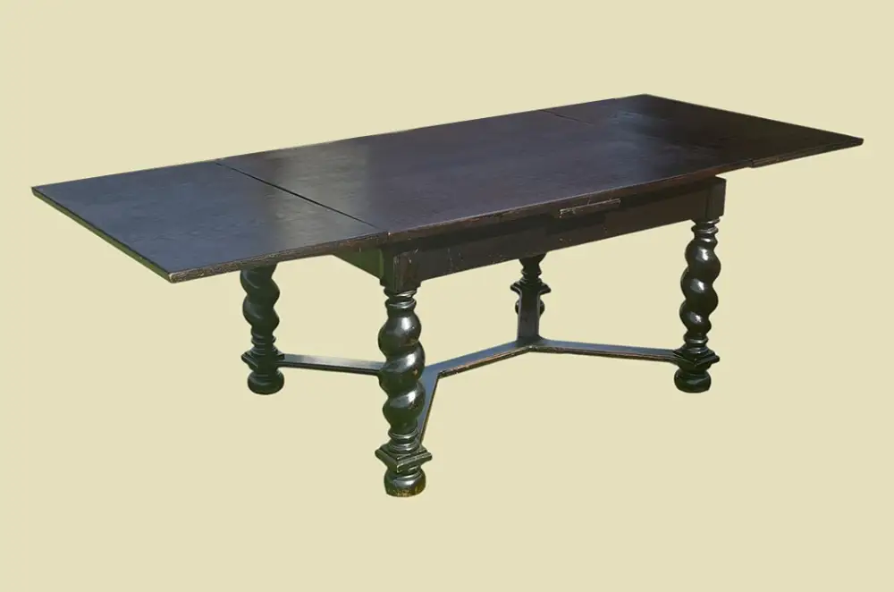 Großer Tisch ANTIK Gründerzeit VINTAGE Danziger Barock Kulissentisch Esstisch 4