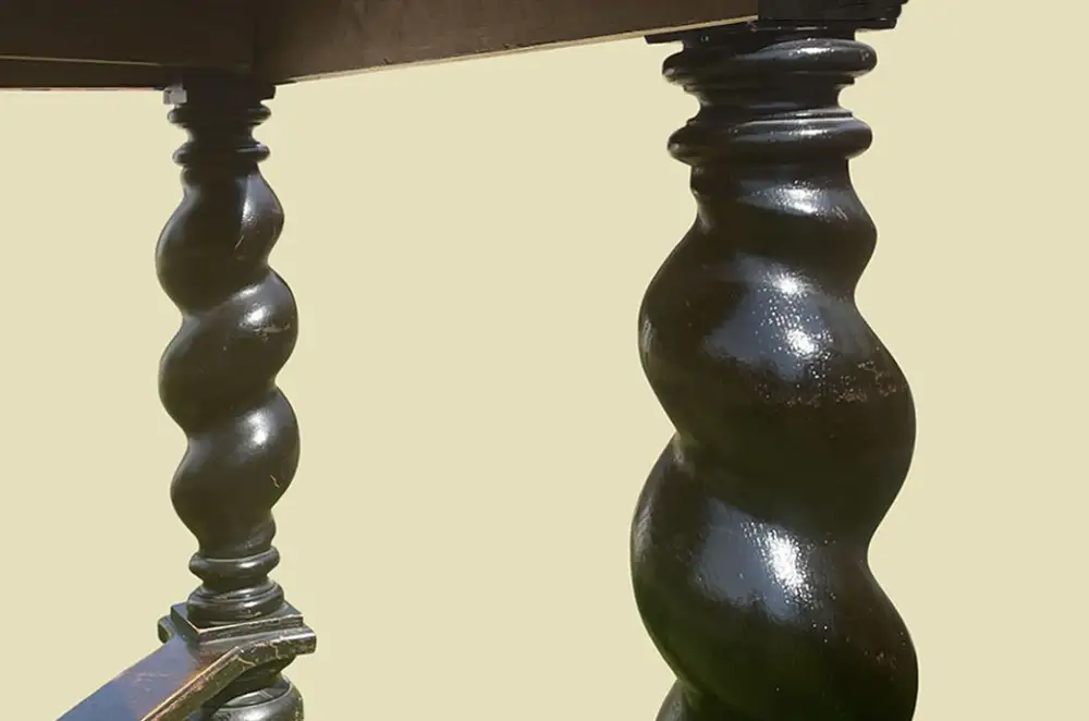 Großer Tisch ANTIK Gründerzeit VINTAGE Danziger Barock Kulissentisch Esstisch 7