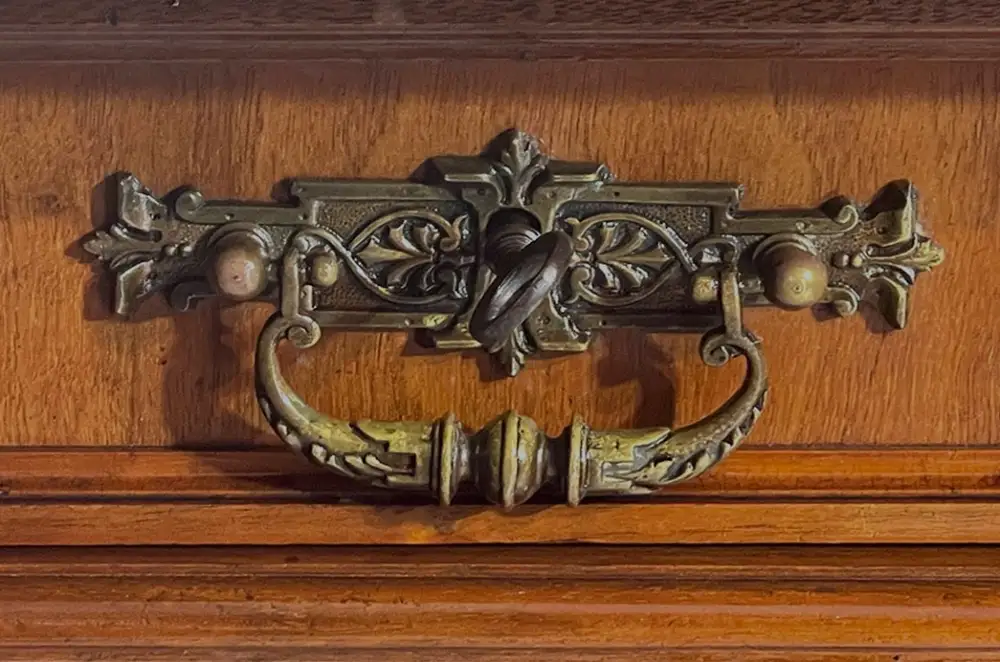 1880er Kommode ANTIK Gründerzeit VINTAGE Nußbaum Halbschrank Schrank von 1880 12