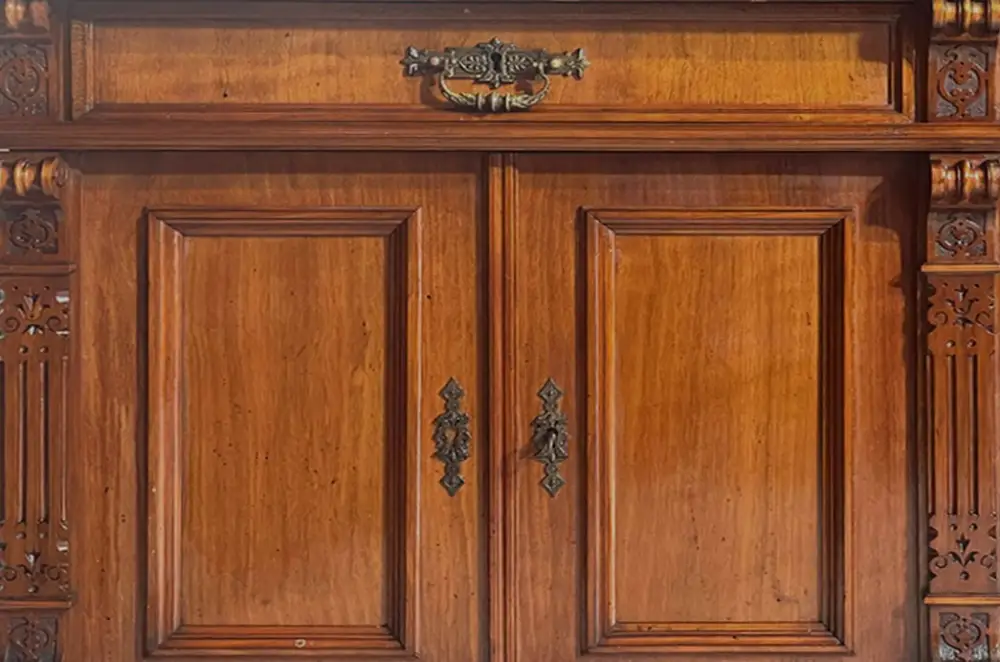 1880er Kommode ANTIK Gründerzeit VINTAGE Nußbaum Halbschrank Schrank von 1880 14