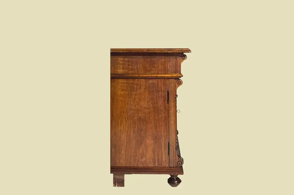 1880er Kommode ANTIK Gründerzeit VINTAGE Nußbaum Halbschrank Schrank von 1880 17