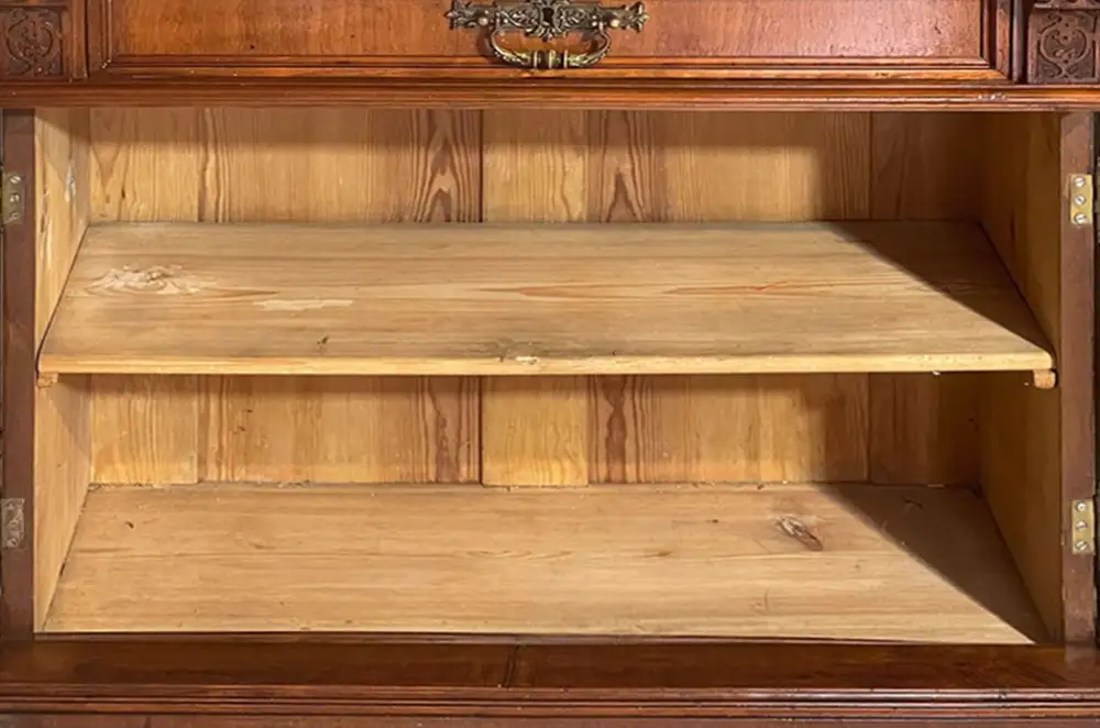 1880er Kommode ANTIK Gründerzeit VINTAGE Nußbaum Halbschrank Schrank von 1880 5