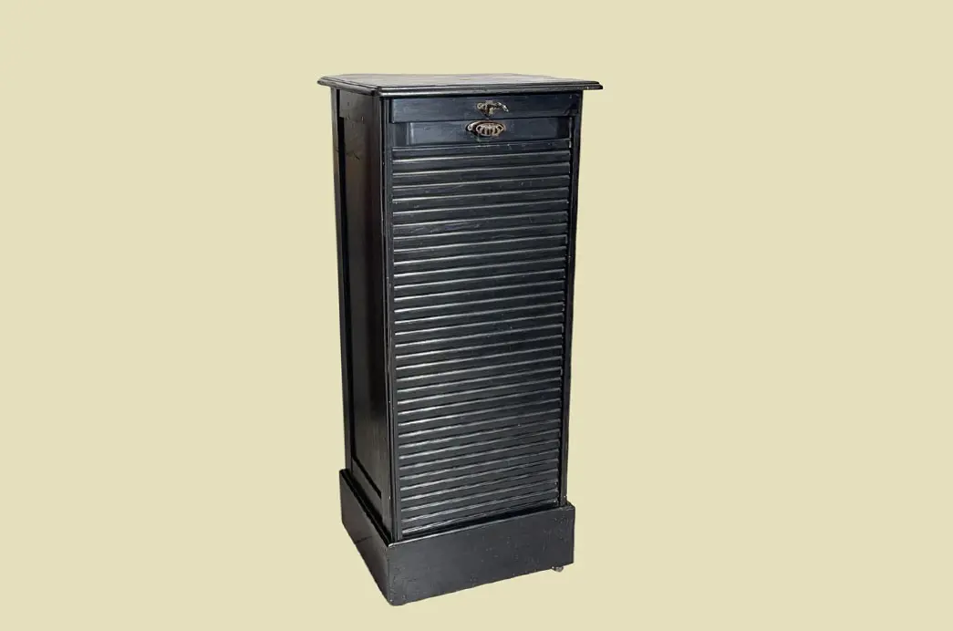 1920er Rolladenschrank ANTIK Jugendstil VINTAGE Art Deco Notenschrank von 1920 1