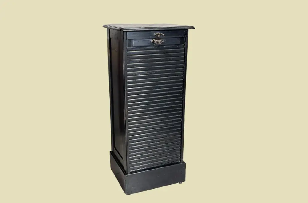 1920er Rolladenschrank ANTIK Jugendstil VINTAGE Art Deco Notenschrank von 1920 1