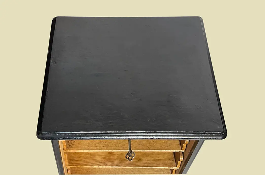 1920er Rolladenschrank ANTIK Jugendstil VINTAGE Art Deco Notenschrank von 1920 7